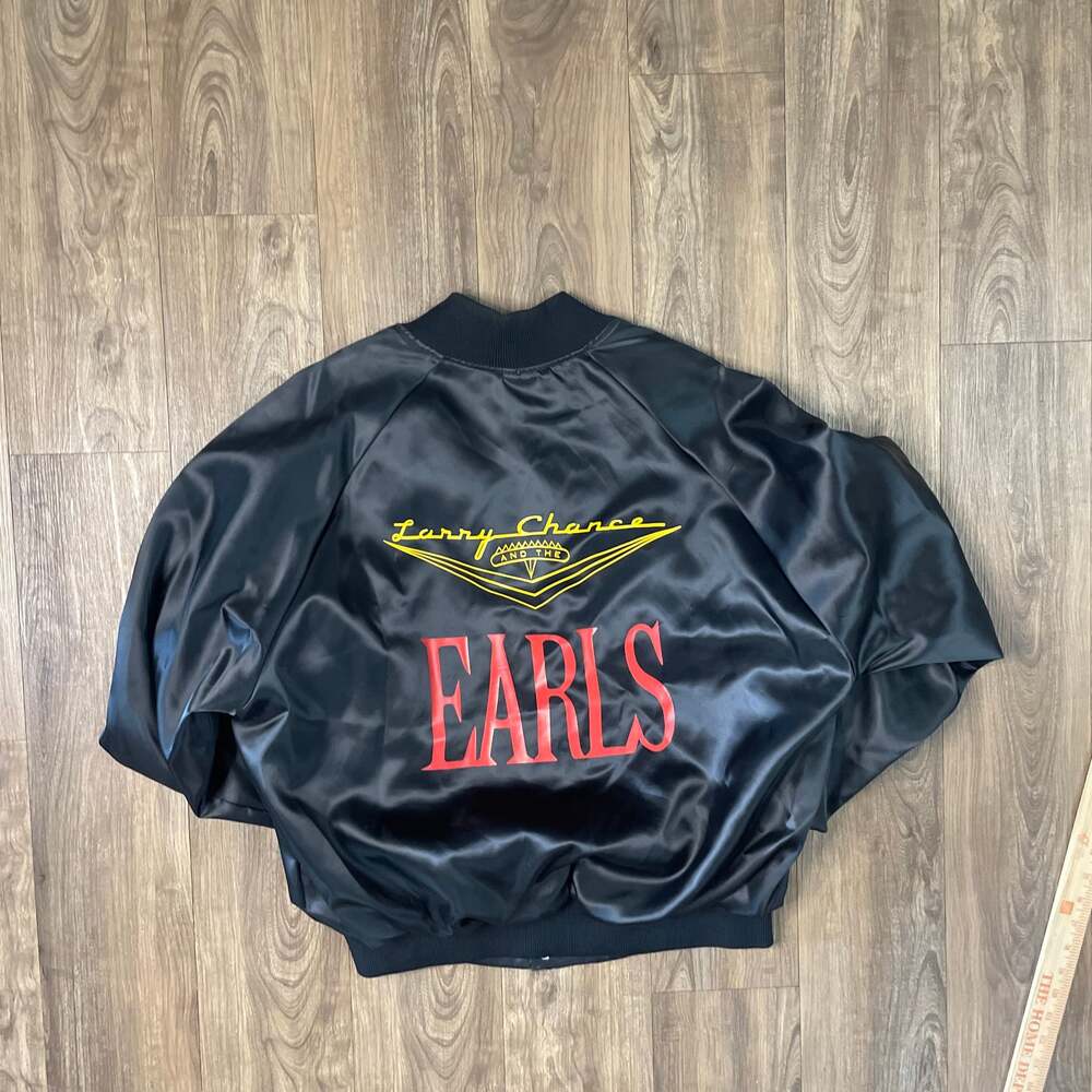 Vintage Larry Chance and the Earls  Satin Bomber